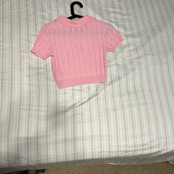 💕🎀 Pink Crop Polo 🎀💕 - Picture 4 of 4